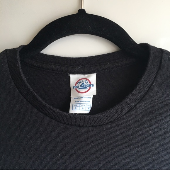 Vintage Led Zeppelin Delta Pro Weight black cotton tshirt small 1977 USA tour - Picture 4 of 11